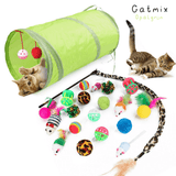 ITAPO CATMIX - vielseitiges Katzenspielzeugset zur Stärkung der Bindung