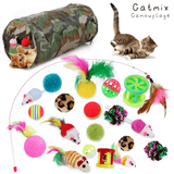 ITAPO CATMIX - vielseitiges Katzenspielzeugset zur Stärkung der Bindung